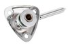 Sun Visor Brackets Fits Select 1978-1987 GM T-Top Models, w/Short Pin & Illuminated Visor [Chrome] - image 3