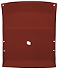ABS Headliner w/Foam Backed Fabric Fits Select 1978-1988 Buick, Chevy, Olds & Pontiac 2-Door, w/Dome Light [Carmine] - image 1