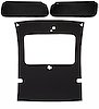 ABS Headliner & Visor Kit for Select 1978-1988 Buick Regal, GN, Chevy Monte Carlo w/Factory Sunroof [Black] - image 1