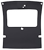 ABS Headliner w/Foam Backed Fabric Fits Select 1978-1988 Buick Regal, GN, Chevy Monte Carlo w/Factory Sunroof [Graphite] - image 1