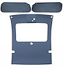 ABS Headliner & Visor Kit for Select 1978-1988 Buick Regal, GN, Chevy Monte Carlo w/Factory Sunroof [Adriatic Blue] - image 1