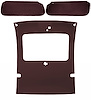 ABS Headliner & Visor Kit for Select 1978-1988 Buick Regal, GN, Chevy Monte Carlo w/Factory Sunroof [Claret] - image 1