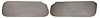 Sun Visors Fits Select 1978-1988 Buick, Chevy, Pontiac, Oldsmobile G-Body Models [Foam Backed Cloth, Sand Gray]