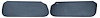 Sun Visors Fits Select 1978-1988 Buick, Chevy, Pontiac, Oldsmobile G-Body Models [Foam Backed Cloth, Adriatic Blue]