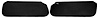 Sun Visors Fits Select 1978-1988 Buick, Chevrolet, Pontiac, Oldsmobile G-Body Models [Foam Backed Cloth, Black]