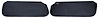 Sun Visors Fits Select 1978-1988 Buick, Chevrolet, Pontiac, Oldsmobile G-Body Models [Foam Backed Cloth, Very Dark Blue]