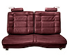 Front Split/Back Seat Upholstery for 1978-1980 Chevy El Camino/Malibu, GMC Caballero w/o Armrest [Horiz. Pleats, Maroon Vinyl] - image 1