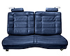 Front Split/Back Seat Upholstery for 1978-1980 Chevy El Camino/Malibu, GMC Caballero w/o Armrest [Horiz. Pleats, Navy BL Vinyl] - image 1