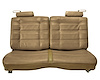 Front Split/Back Seat Uphol. for 1978-1980 Chevy El Cam/Malibu, GMC Caballero w/o Armrest [Horiz. Pleats, Tan Vy/Sandstone Vel] - image 1