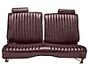 Front Split/Back Seat Upholstery for 1978-1980 Chevy El Camino/Malibu, GMC Caballero w/o Armrest [Vertical Pleats, Maroon Vinyl] - image 1
