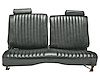 Front Split/Back Seat Upholstery for 1978-1980 Chevy El Camino/Malibu, GMC Caballero w/o Armrest [Vert. Pleats, Charcoal Vinyl] - image 1