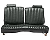 Front Split/Back Seat Uphol. for 1978-1980 Chevy El Camino/Malibu, GMC Caballero w/o Armrest [Vert. Pleats, Blk Vy/Char. Velour] - image 1
