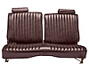 Front Split/Back Seat Uphol. for 1978-1980 Chevy El Cam/Malibu, GMC Caballero w/o Armrest [Vert. Pleats, Maroon Vy/Brick Velour] - image 1