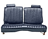 Front Split/Back Seat Upholstery for 1978-1980 Chevy El Camino/Malibu w/o Armrest [Vert. Pleats, Navy Bl Vinyl/Ocean Bl Velour] - image 1