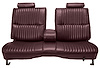 Front Split/Back Seat Upholstery for 1978-1980 Chevy El Camino/Malibu, GMC Caballero w/Armrest [Vertical Pleats, Maroon Vinyl] - image 1