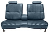 Front Split/Back Seat Upholstery for 1978-1980 Chevy El Camino/Malibu, GMC Caballero w/Armrest [Vert. Pleats, Med. Blue Vinyl] - image 1