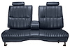 Front Split/Back Seat Upholstery for 1978-1980 Chevy El Camino/Malibu, GMC Caballero w/Armrest [Vert. Pleats, Navy Blue Vinyl] - image 1