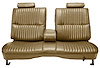 Front Split/Back Seat Upholstery for 1978-1980 Chevy El Camino/Malibu, GMC Caballero w/Armrest [Vertical Pleats, Tan Vinyl] - image 1