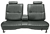 Front Split/Back Seat Upholstery for 1978-1980 Chevy El Camino/Malibu, GMC Caballero w/Armrest [Vertical Pleats, Charcoal Vinyl] - image 1