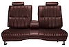 Front Split/Back Seat Uphol. for 1978-1980 Chevy El Cam/Malibu, GMC Caballero w/Armrest [Vert. Pleats, Maroon Vy/Brick Velour] - image 1