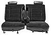 Front 50/50 Split Bench Seat Upholstery for 1978-1980 Chevy El Camino/Malibu, GMC Caballero w/Dual Arm Rest [Black Vinyl] - image 1