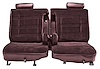 Front 50/50 Split Bench Seat Upholstery for 1978-1980 Chevy El Camino/Malibu, GMC Caballero w/Dual Arm Rest [Maroon Vinyl] - image 1