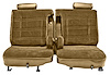 Front 50/50 Split Bench Seat Upholstery for 1978-1980 Chevy El Camino/Malibu, GMC Caballero w/Dual Arm Rest [Tan Vinyl] - image 1