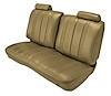 Front Split Back Bench Seat UPH for 1978-1982 Chevy El Camino/Malibu, GMC Caballero w/o Armrest [Vert. Pleats, Palomino Vinyl] - image 1