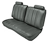 Front Split Back Bench Seat UPH for 1978-1982 Chevy El Camino/Malibu, GMC Caballero w/o Armrest [Vert. Pleats, Charcoal Vinyl] - image 1