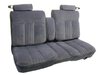 Front Bench Seat Upholstery for 1981-1987 Chevy El Camino/Malibu, Monte Carlo, GMC Caballero [Burgundy Encore Velour Cloth] - image 2