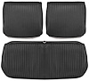 Front Split Back Bench Seat Upholstery Kit for 1964 Chevrolet Chevelle, El Camino [Seville Grain Vinyl Black] - image 1