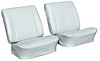 Front Bucket Seat Upholstery Kit for 1964 Chevrolet Chevelle, El Camino [Seville Grain Vinyl White] - image 1