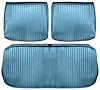 Front Split Back Bench Seat Upholstery Kit for 1964 Chevrolet Chevelle, El Camino [Seville Grain Vinyl Light Blue] - image 1