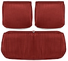 Front Split Back Bench Seat Upholstery Kit for 1964 Chevrolet Chevelle, El Camino [Seville Grain Vinyl Red] - image 1