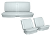 Front Buckets & Rear Seat Upholstery Kit for 1964 Chevrolet Chevelle, Coupe, Hardtop, 6-Piece [Seville Grain Vinyl White] - image 1