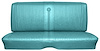 Rear Seat Upholstery Kit for 1964 Chevrolet Chevelle Convertible [Seville Grain Vinyl Turquoise (Aqua)] - image 1