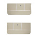 Front Deluxe Door Panel Set for 1964 Chevrolet Chevelle, Malibu, El Camino, Wagon, All 2-Door Models [Fawn] - image 1