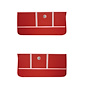 Front Deluxe Door Panel Set for 1964 Chevrolet Chevelle, Malibu, El Camino, Wagon, All 2-Door Models [Red] - image 1