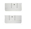 Front Deluxe Door Panel Set for 1964 Chevrolet Chevelle, Malibu, El Camino, Wagon, All 2-Door Models [White] - image 1