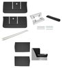 Standard Front Door Panel and Rear Side Panel Kit with Armrests for 1964 Chevrolet Chevelle, Malibu Convertible [Black]