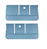 Front Standard Door Panel Set for 1964 Chevrolet Chevelle, Malibu, El Camino, Wagon, All 2-Door Models [Lt. Blue]