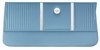 Front Standard Door Panel Set for 1964 Chevrolet Chevelle, Malibu, El Camino, Wagon, All 2-Door Models [Lt. Blue] - image 2
