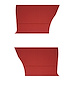 Rear Standard Side Panel Set for 1964 Chevrolet Chevelle, Malibu, Coupe/Hardtop [Red] - image 1