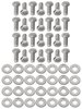 Under Hood Bolt Kit for 1961-1970 Chevrolet Bel Air, Biscayne, Caprice, Impala [Polished Stainless Steel] - image 2