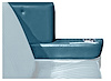 Rear Armrest Cover Set for 1964 Chevrolet Chevelle, Malibu Convertible [Lt. Blue] - image 1