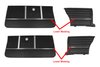 Front Door & Rear Side Trim Panel Lower Moldings for 1964 Chevrolet Chevelle, Malibu 2 Door Coupe, 4-Piece Stainless Steel - image 2