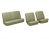 Front Buckets & Rear Seat Upholstery Kit for 1965 Chevy Chevelle & Malibu, Coupe, Hardtop [Madrid Grain Vinyl Fawn] - image 1