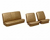 Front Buckets & Rear Seat Upholstery Kit for 1965 Chevy Chevelle & Malibu, Coupe, Hardtop [Madrid Grain Vinyl Saddle] - image 1