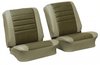 Front Buckets & Rear Seat Upholstery Kit for 1965 Chevy Chevelle & Malibu, Coupe, Hardtop [Madrid Grain Vinyl 2-Tone Fawn] - image 2