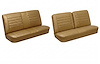 Front Split Bench & Rear Seat Upholstery Kit for 1965 Chevy Chevelle & Malibu, Coupe, Hardtop [Madrid Grain Vinyl Saddle] - image 1